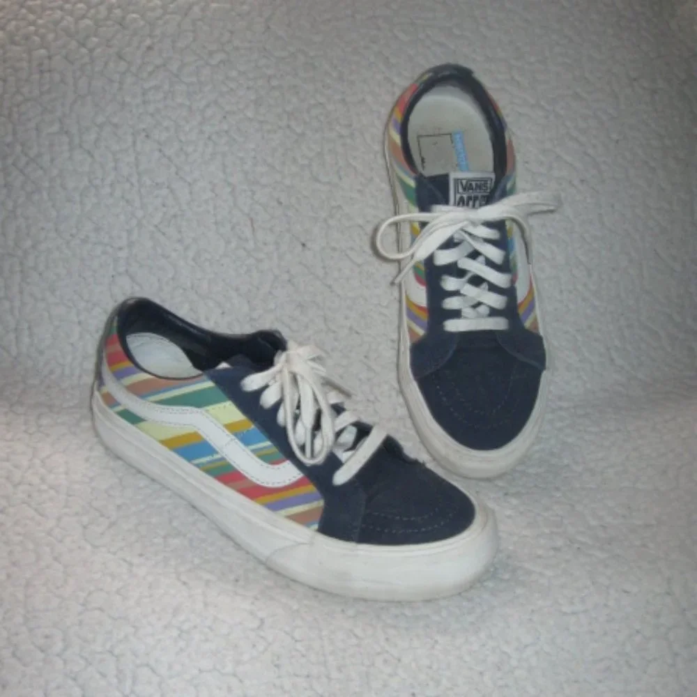 Vans Sk8 Reissue Retro Striped Low Top Shoes